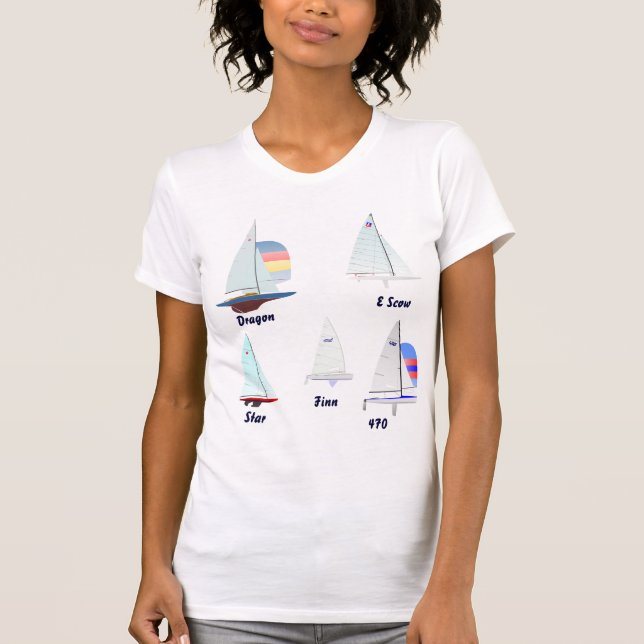 5 segelbåtdesigner tee (Framsida)