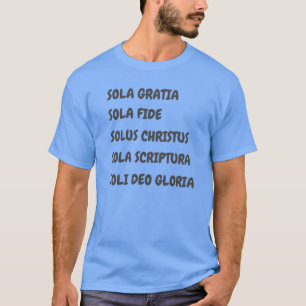 5 SOLA T-shirt för kristna reformerta män