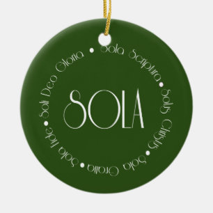 5 Solas Julgransprydnad Keramik