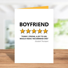 5 Star Boyvän Funny Valentines day Helgkort