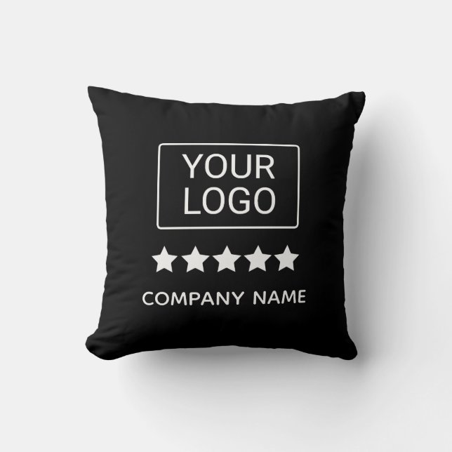 5 Star Business Logo Minimal Professional Black Kudde (Framsida)