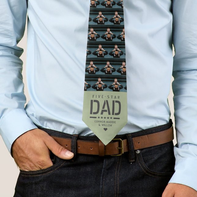 5 STAR PAPPA Modern Coola 2 Foto Fars dag Slips (Skapare uppladdad)