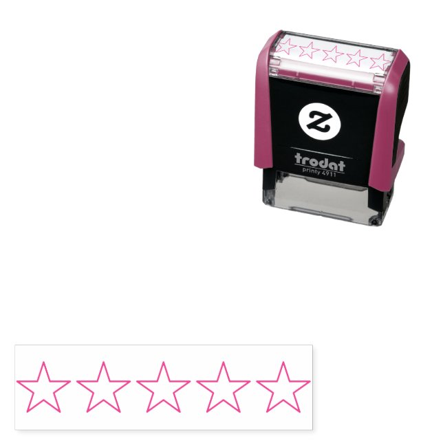 5 Star Rating Review Bok Lacher Självfärgande Stämpel (In Situ)