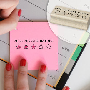 5 Star Rating Review Bok Lacher Stämpel