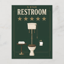5-stjärnig toalett Lyxhotell Badrumshumor