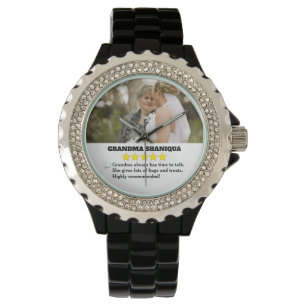 5 stjärnor Grandma Review med Photo Armbandsur