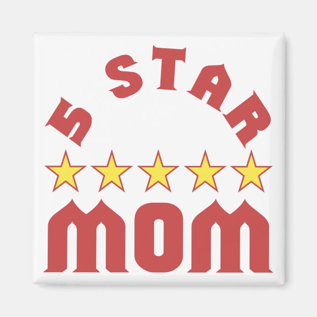 5 stjärnor Mamma Magnet (Framsidan)