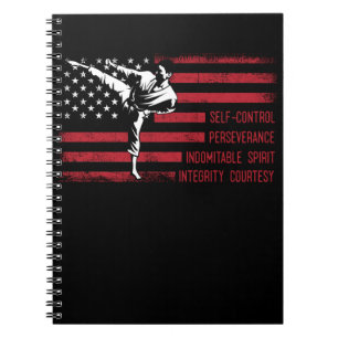 5 Tenets American Taekwondo Fighting Anteckningsbok