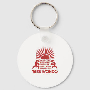 5 Tenets of Taekwondo Nyckelring