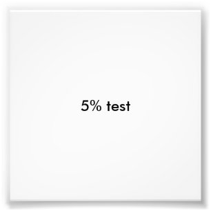 5 % test fototryck