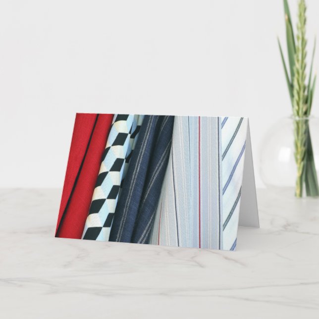 5 textilier med geometriskt Mönster Kort (Framsida)