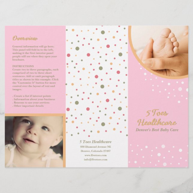 5 Toes Brochure Flyer (Framsida)
