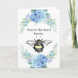 5 tum x 7 tum Bee's Knees Greeting Card Kort