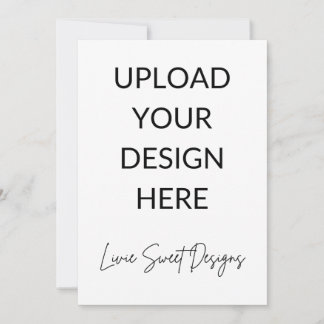 5 tum x 7 tum Porträtt-kort Inbjudningar