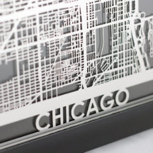 5 tum x 7 tum Stainless Steel Clipper Chicago City