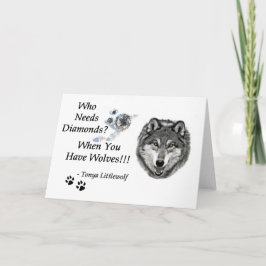 5-tums x 7-tums gratulationskort - Varg Mtn Sanktu Kort