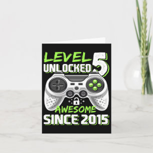 5 Upplåst Awesome Sedan 2015 Video Game 5-årsdag Kort