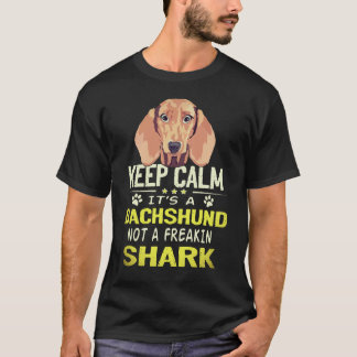 5 Var Rolig Det Är En Dachshund Inte En Jäkla Haj T Shirt