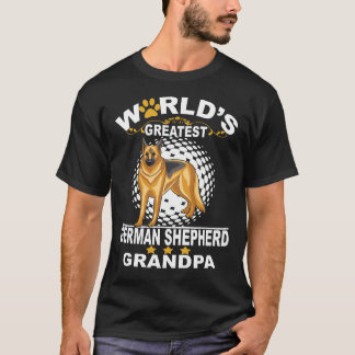 5 Världens Bästa Tysk Shepherd Farfar T Shirt