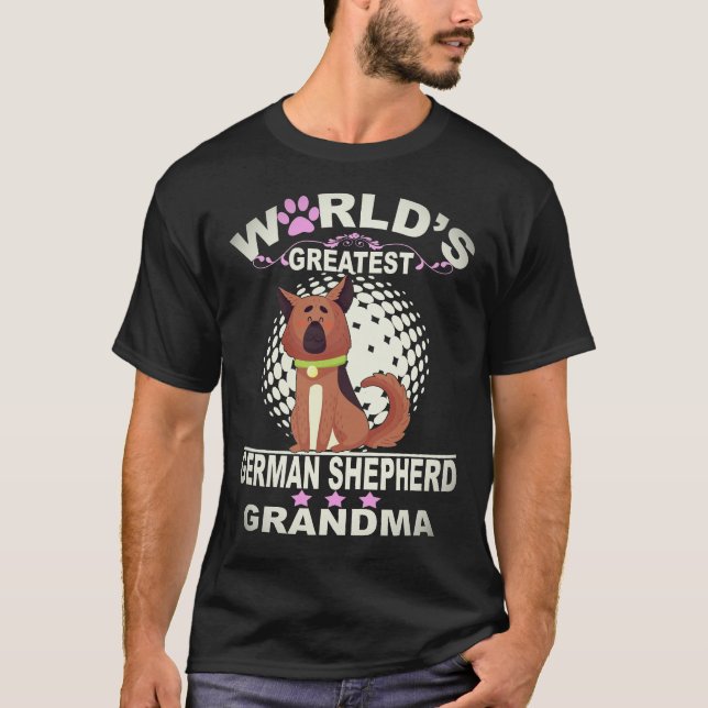 5 Världens Bästa Tyska Vargfarmor Tysk  T Shirt (Framsida)