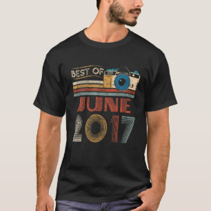 5 Vintagars födelsedag 5 år gammal bästa juni 2 T Shirt