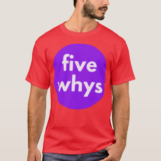 5 Whys 5 Whys rotanalys T Shirt