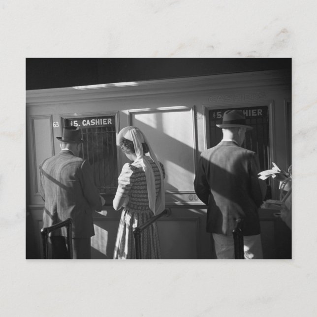 $5 Window, Hialeah Park, 1939 Vykort (Framsida)