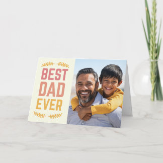 5"x7"-Fars dag-kort "Bästa Pappa någonsin" Kort