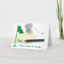 5"x7" Golf ThLED Fars dag-kort Helgkort
