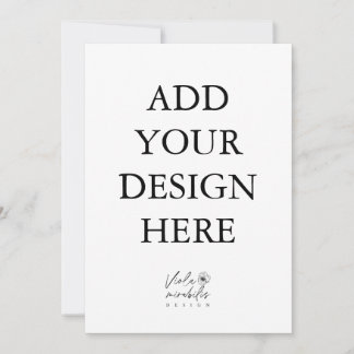 5"x7" Porträttkort Tryckning Inbjudningar