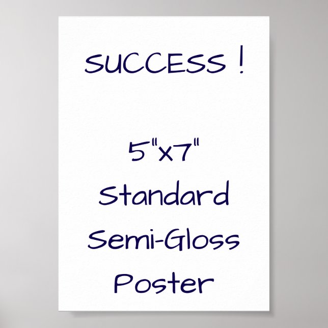 5"x7" Standard Halvblank Affisch (Framsidan)