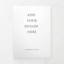 5"x7" trefaldigt Brev-program i Bröllop