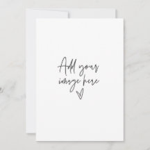 5 x 7 Anpassad bröllopsinbjudan semester fotokort