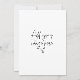 5 x 7 Anpassad bröllopsinbjudan semester fotokort Inbjudningar