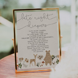 5 x 7 Babyskor Sent på natten, dagstidningar Boho Poster