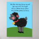 5 x 7 Bah Black Sheep Rhyme Kids Room Wall Art Poster (Framsidan)