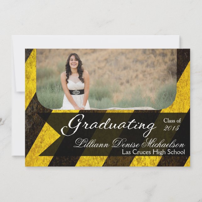 5 x 7 Bio  Crime Scene Tap Senior Notification Meddelande (Framsida)