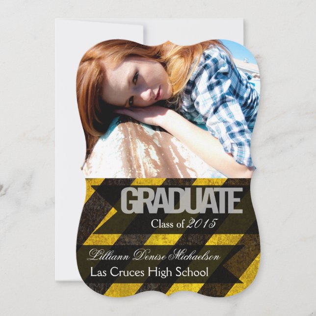 5 x 7 Bio  Crime Scene Tap Senior Notification Meddelande (Framsida)