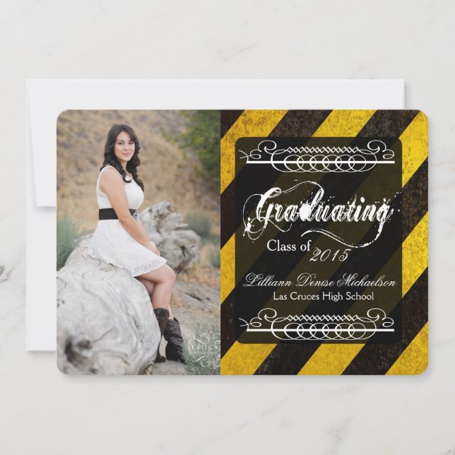 5 x 7 Bio  Crime Scene Tap Senior Notification Meddelande (Framsida)