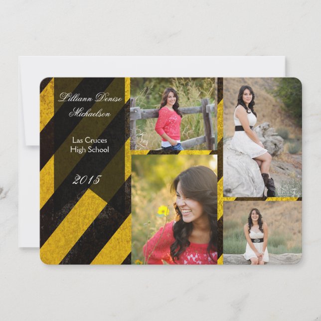 5 x 7 Bio  Crime Scene Tap Senior Notification Meddelande (Framsida)