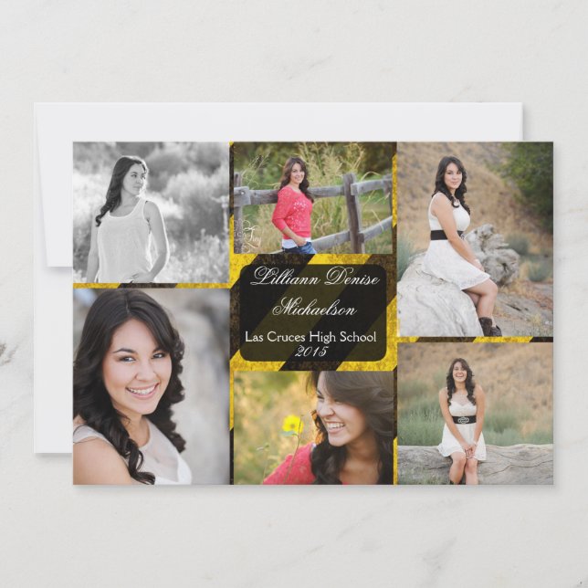 5 x 7 Bio  Crime Scene Tap Senior Notification Meddelande (Framsida)