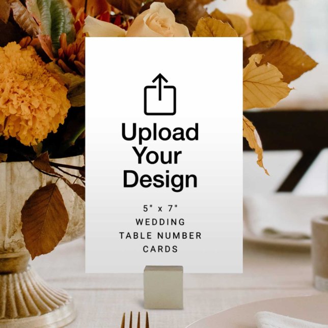 5" x 7" Bordskyltning för Bröllop (Skapare uppladdad)