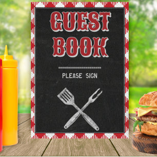 5 x 7 BQ Birthday Guest Bok Bord-tecken Poster