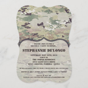 5 x 7-dagars inbjudningsarmé OCP Camo Uniform Camo Inbjudningar
