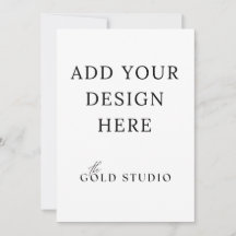 5 x 7 Dubbelsidig Mall för Porträttinbjudan