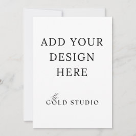 5 x 7 Dubbelsidig Mall för Porträttinbjudan