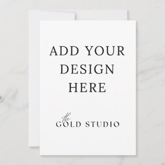 5 x 7 Dubbelsidig Mall för Porträttinbjudan