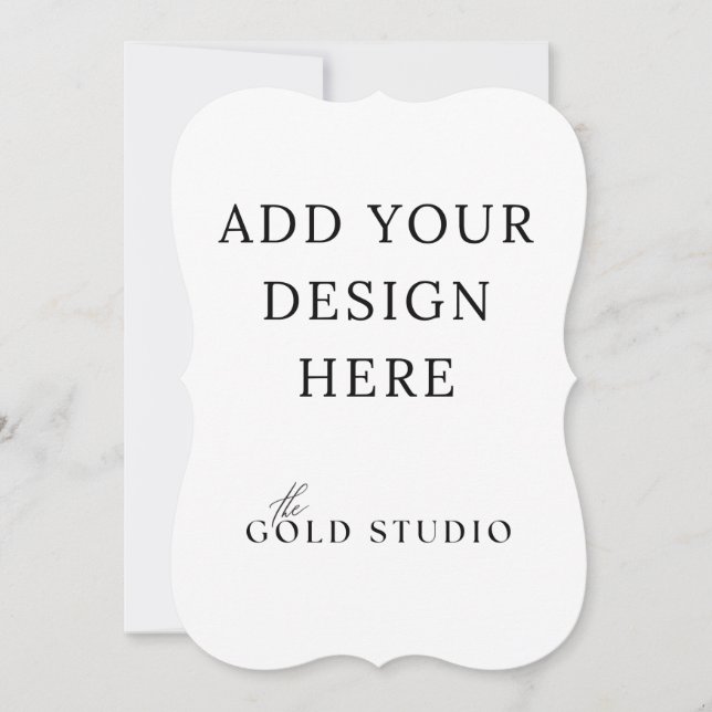 5 x 7 Dubblors sidinbjudningsmall Porträtt Inbjudningar (Framsida)