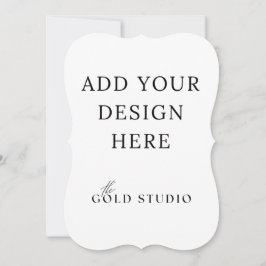 5 x 7 Dubblors sidinbjudningsmall Porträtt Inbjudningar