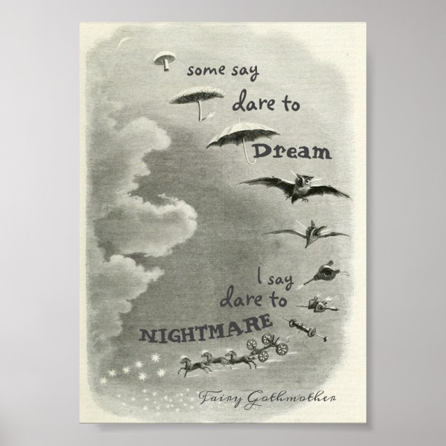 5 x 7 Fairy Gothmor Dare to Nightmare print Poster (Framsidan)